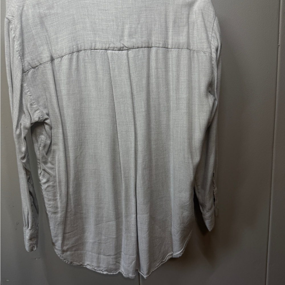 3for30 Lg RW&CO Oatmeal Casual Button Down Shirt - Picture 7 of 7
